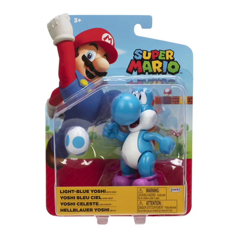 Nintendo Super Mario Wave 27 figura Light-Blue Yoshi 10 cm termékfotó