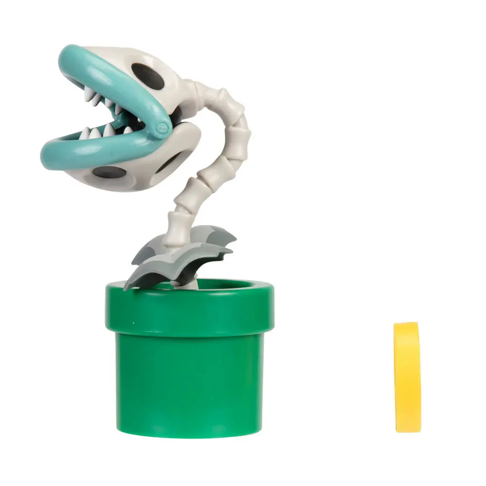 Nintendo Super Mario Wave 28 Bone Piranha Plant figura 10 cm termékfotó