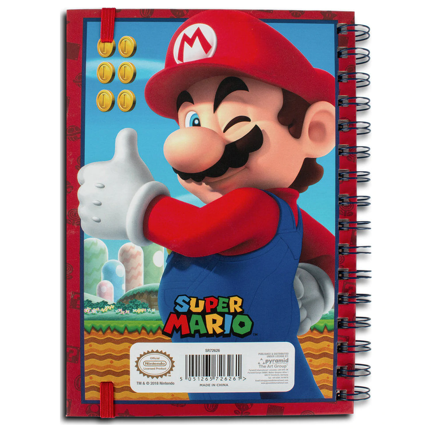 Nintendo Super Mario A5 jegyzetfüzet termékfotó