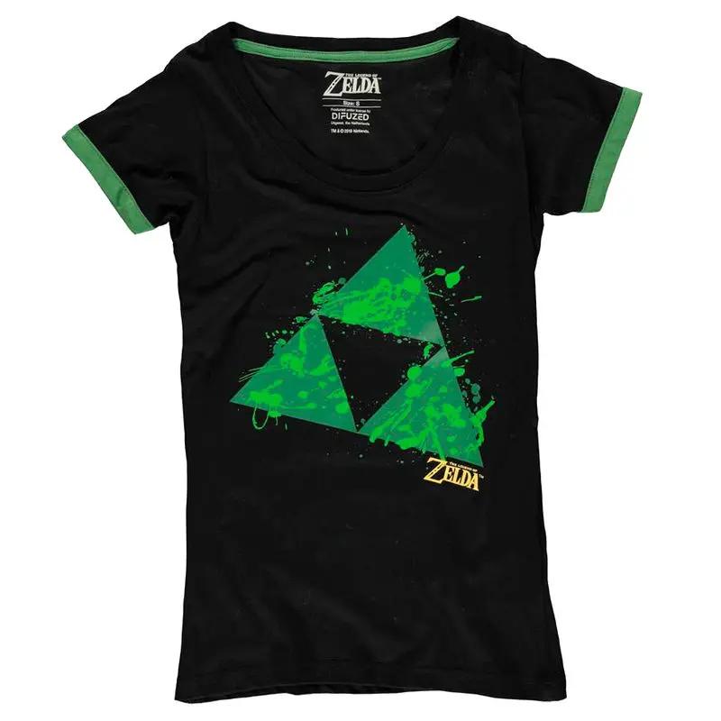 Nintendo Zelda Triforce Splatter női póló termékfotó