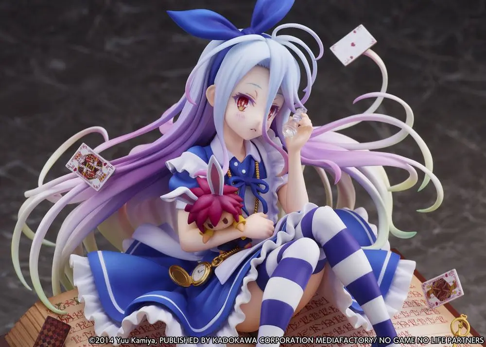 No Game No Life 1/7 Shiro Alice in Wonderland Ver. szobor figura 24 cm termékfotó