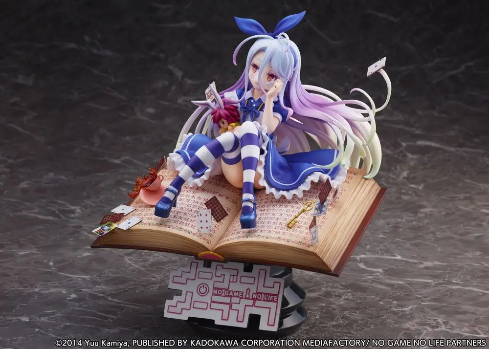 No Game No Life 1/7 Shiro Alice in Wonderland Ver. szobor figura 24 cm termékfotó