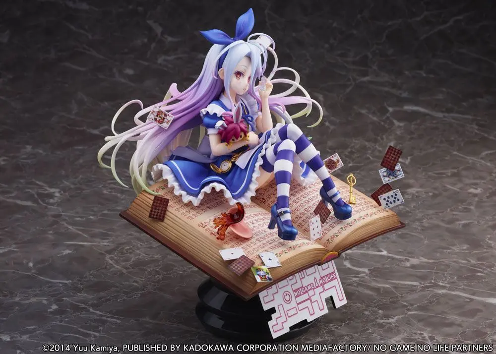 No Game No Life 1/7 Shiro Alice in Wonderland Ver. szobor figura 24 cm termékfotó