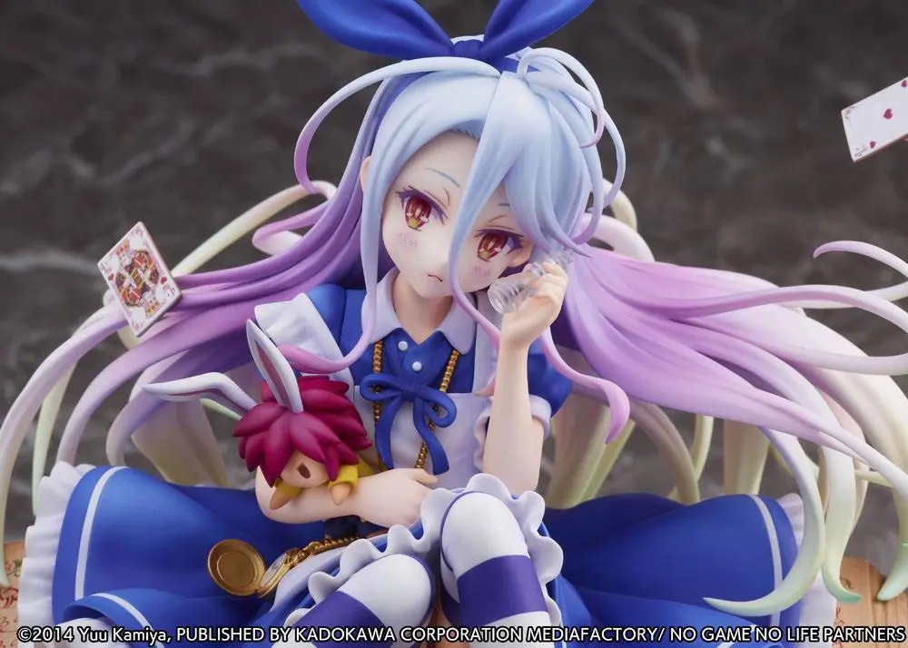 No Game No Life 1/7 Shiro Alice in Wonderland Ver. szobor figura 24 cm termékfotó