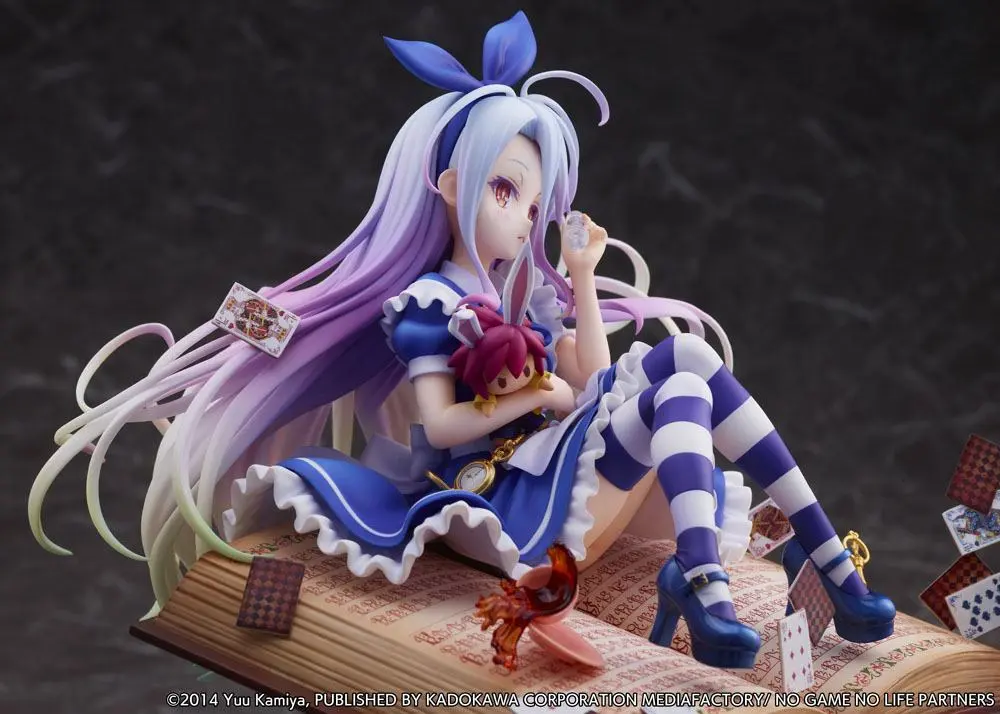 No Game No Life 1/7 Shiro Alice in Wonderland Ver. szobor figura 24 cm termékfotó