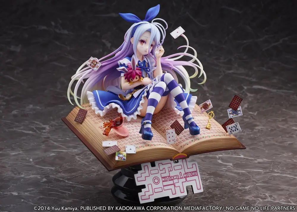 No Game No Life 1/7 Shiro Alice in Wonderland Ver. szobor figura 24 cm termékfotó