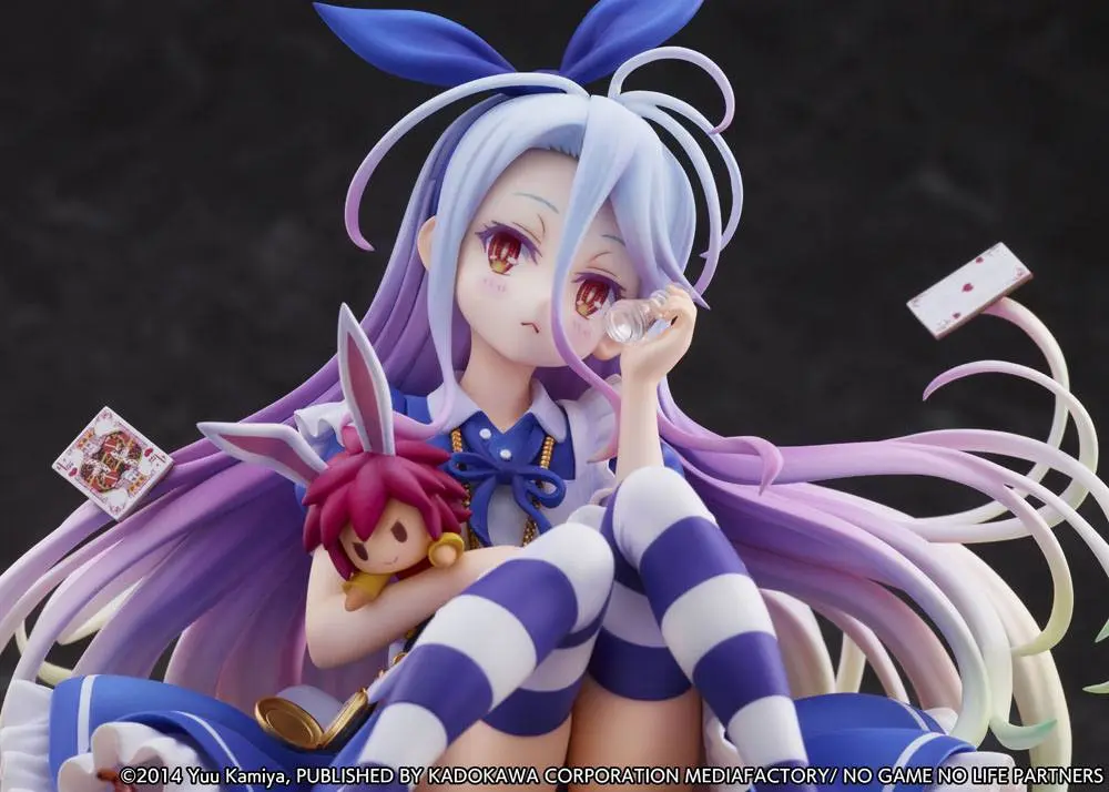 No Game No Life 1/7 Shiro Alice in Wonderland Ver. szobor figura 24 cm termékfotó