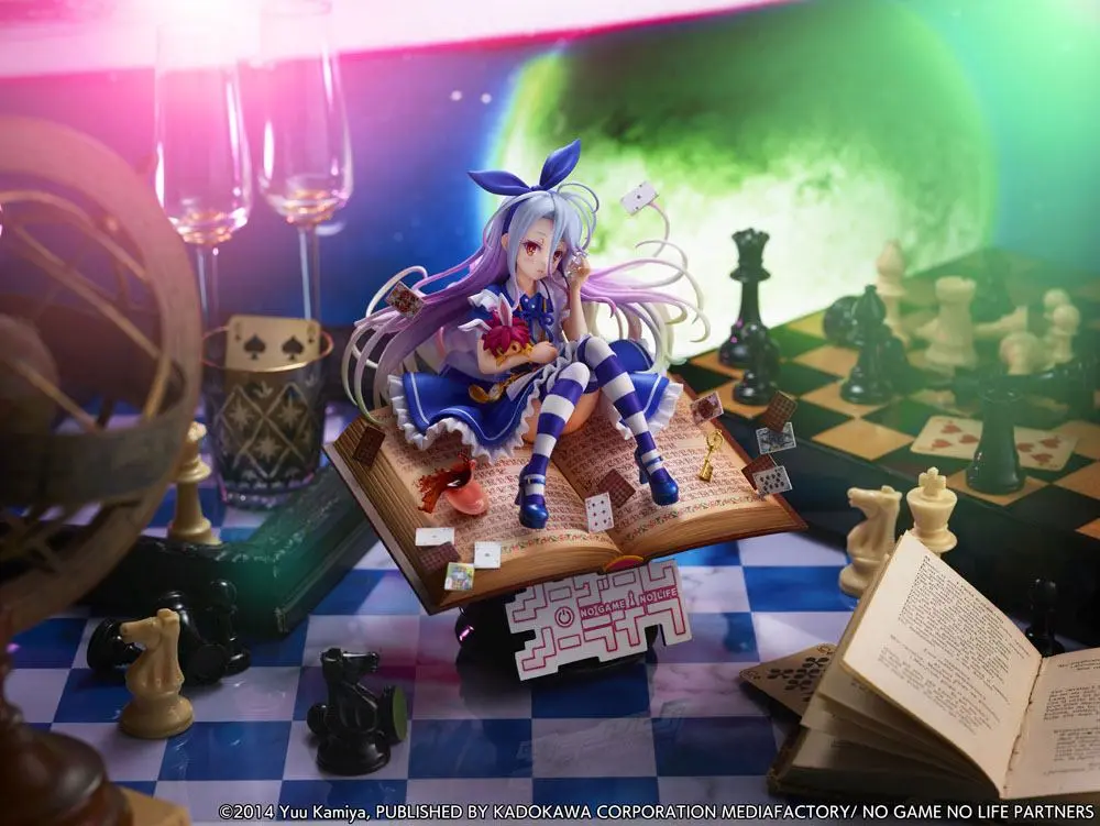 No Game No Life 1/7 Shiro Alice in Wonderland Ver. szobor figura 24 cm termékfotó