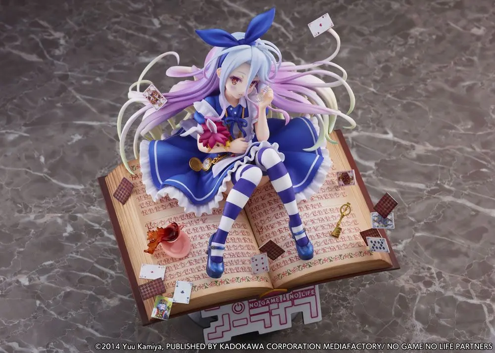 No Game No Life 1/7 Shiro Alice in Wonderland Ver. szobor figura 24 cm termékfotó
