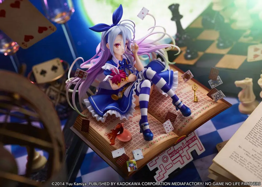 No Game No Life 1/7 Shiro Alice in Wonderland Ver. szobor figura 24 cm termékfotó