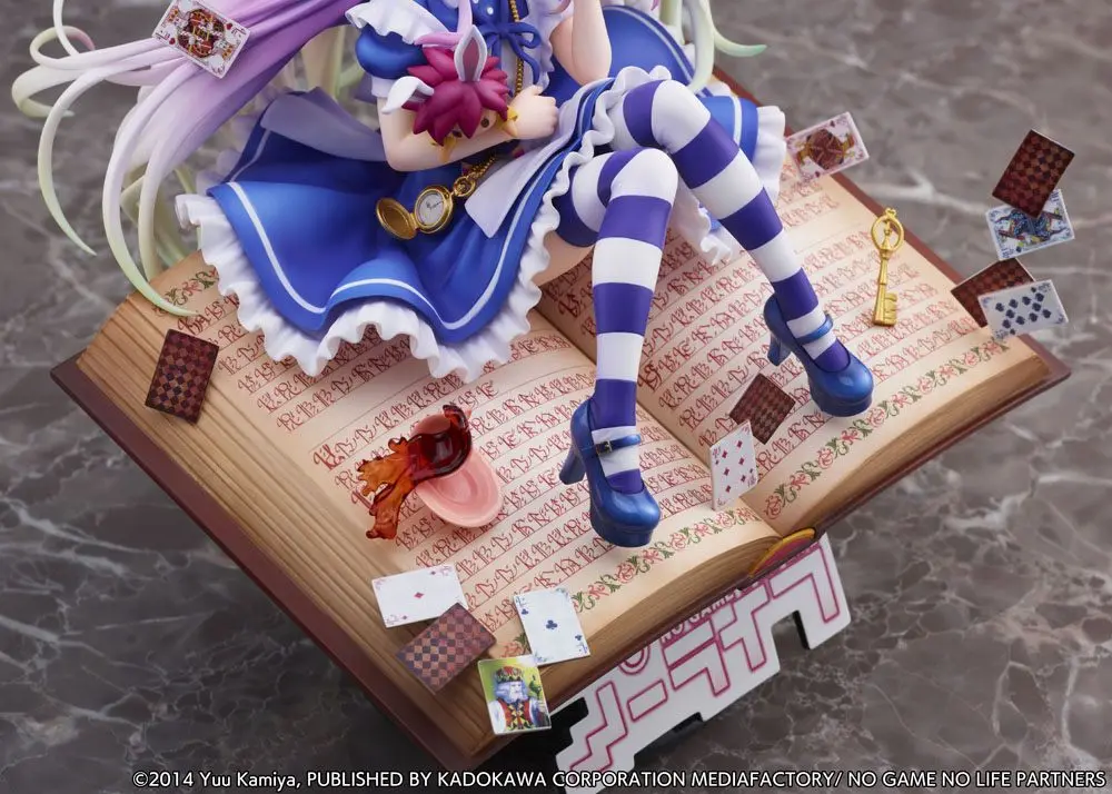 No Game No Life 1/7 Shiro Alice in Wonderland Ver. szobor figura 24 cm termékfotó