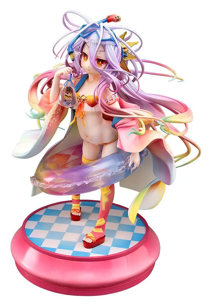 No Game No Life 1/7 Shiro Summer Season Ver. PVC szobor figura 19 cm termékfotó