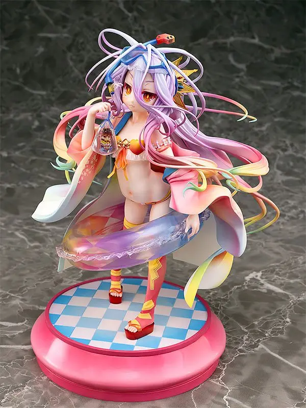 No Game No Life 1/7 Shiro Summer Season Ver. PVC szobor figura 19 cm termékfotó