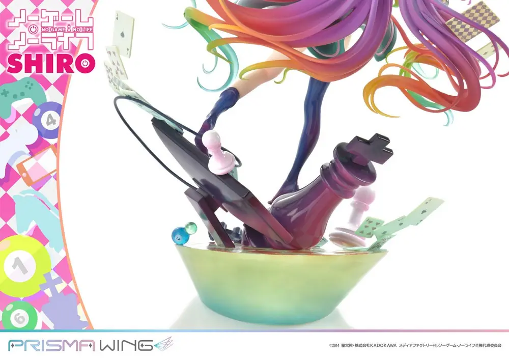 No Game No Life Prisma Wing 1/7 Shiro PVC szobor figura 27 cm termékfotó