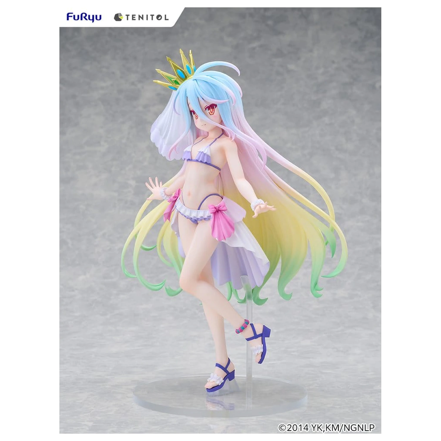 No Game No Life Tenitol Tall PVC figura Shiro swimwear dress Ver. 29 cm termékfotó