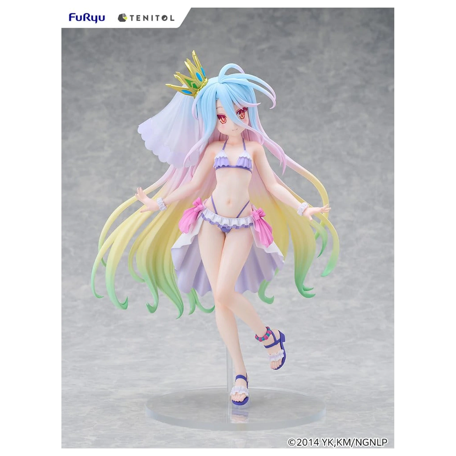 No Game No Life Tenitol Tall PVC figura Shiro swimwear dress Ver. 29 cm termékfotó