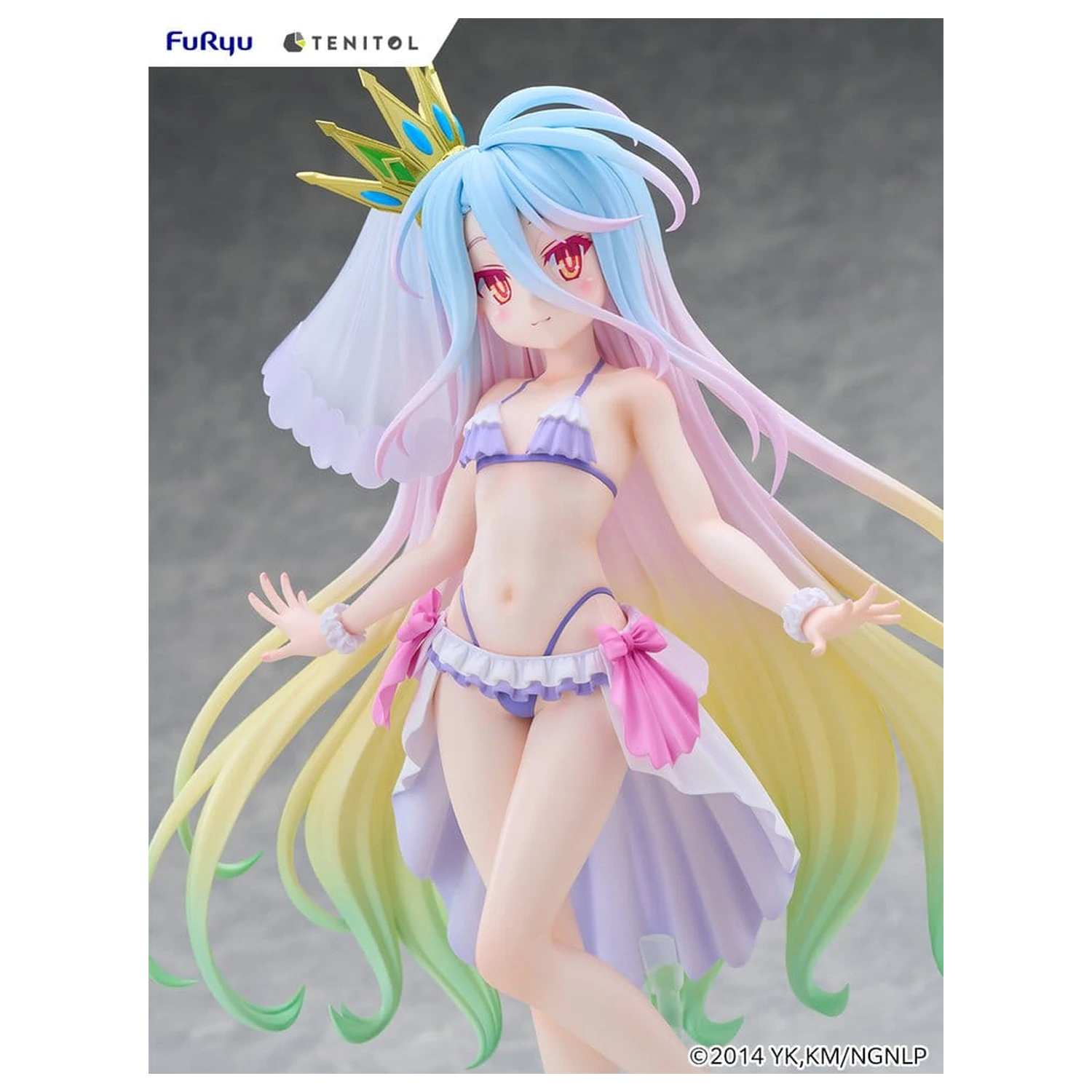 No Game No Life Tenitol Tall PVC figura Shiro swimwear dress Ver. 29 cm termékfotó