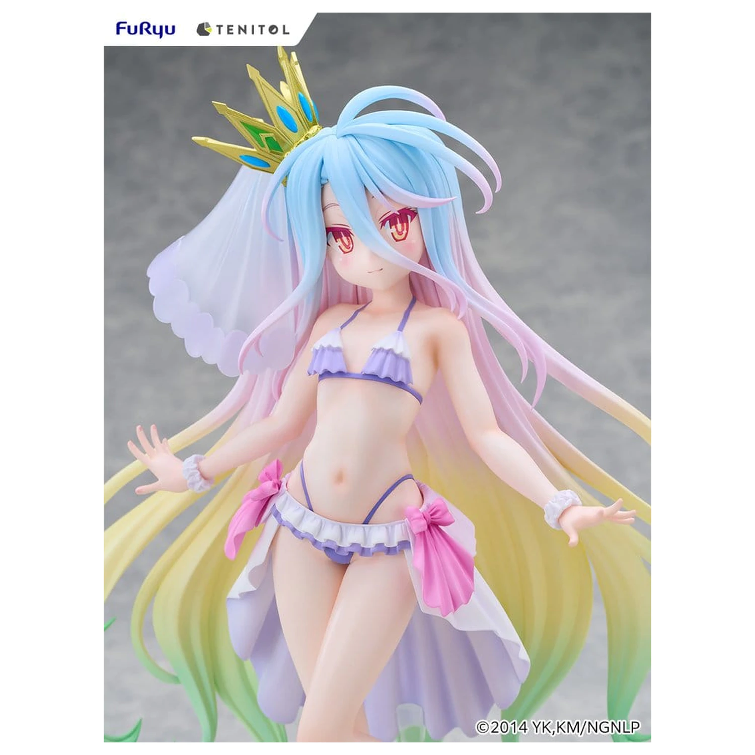 No Game No Life Tenitol Tall PVC figura Shiro swimwear dress Ver. 29 cm termékfotó