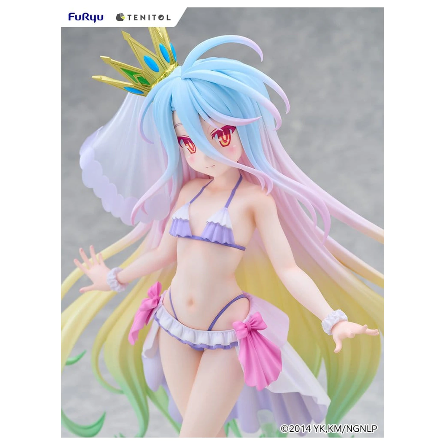No Game No Life Tenitol Tall PVC figura Shiro swimwear dress Ver. 29 cm termékfotó