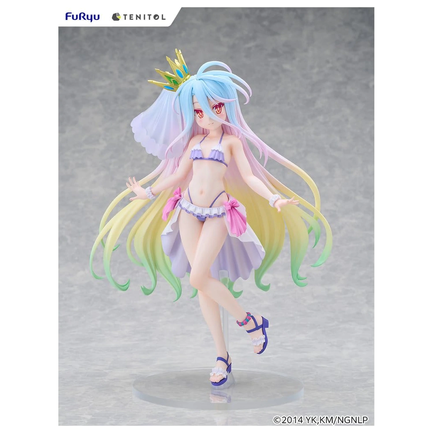 No Game No Life Tenitol Tall PVC figura Shiro swimwear dress Ver. 29 cm termékfotó