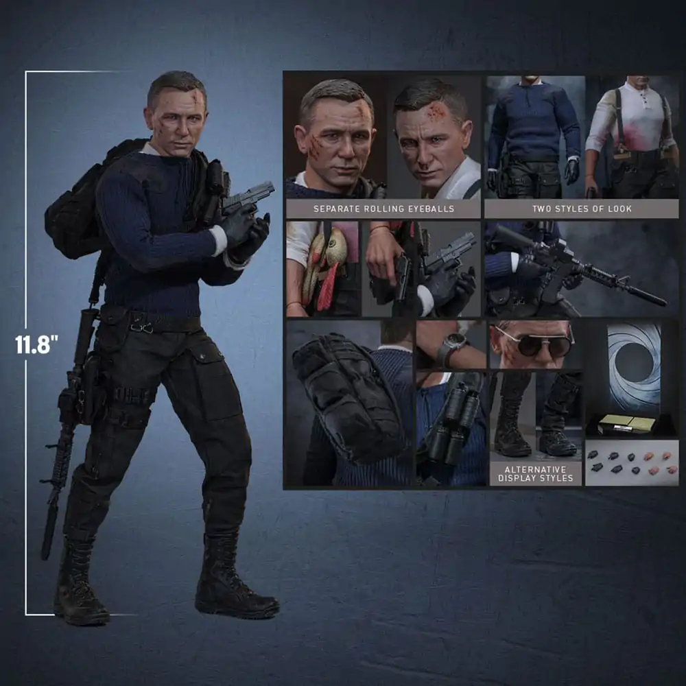 No Time To Die Movie Masterpiece 1/6 James Bond (Commando Outfit) Hot Toys Exkluzív akciófigura 30 cm termékfotó