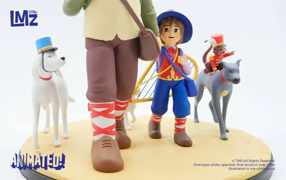 Nobody's boy: Remi Remi, Vitalis, Dolce, Zerbino &amp; Joli-Coeur szobor figura22 cm termékfotó