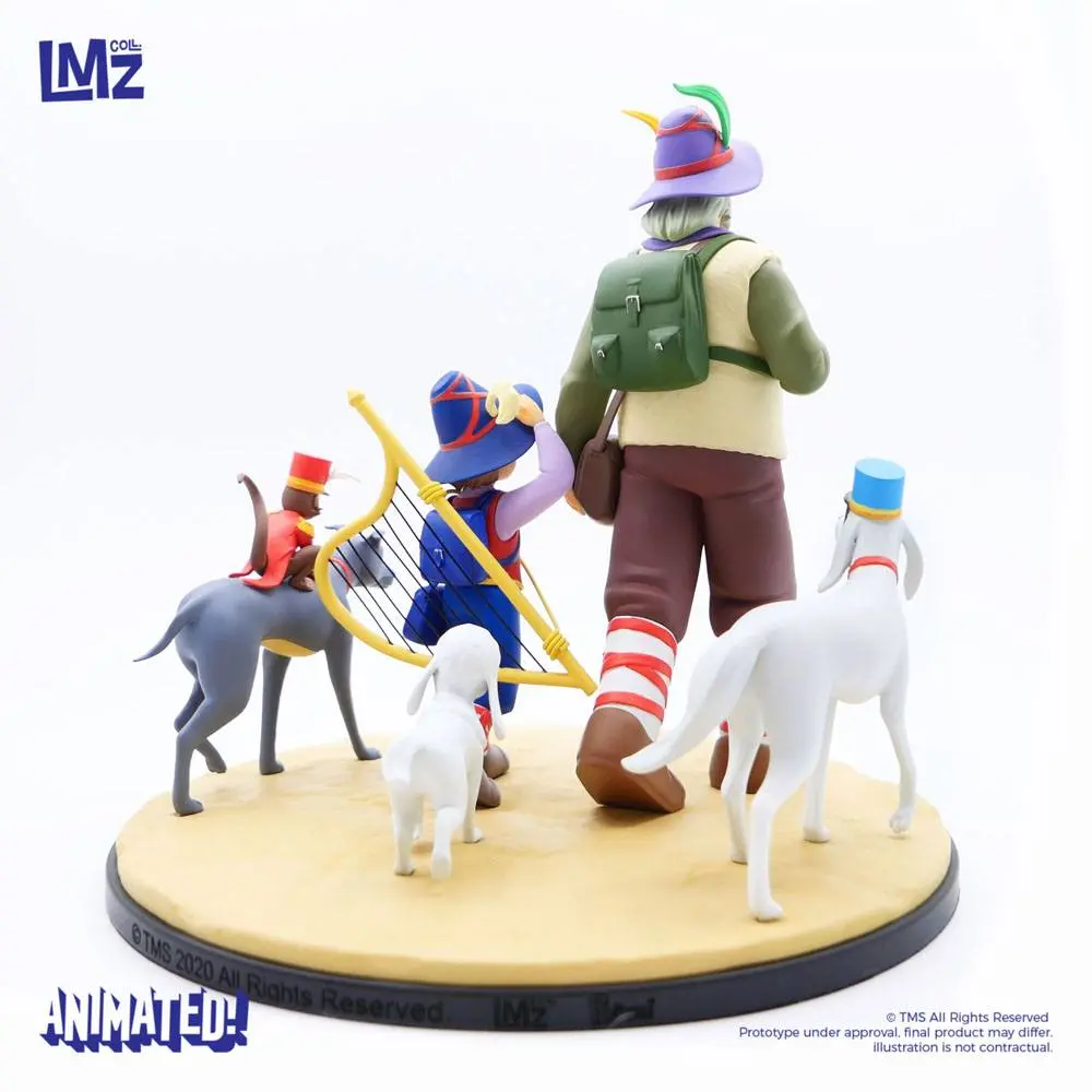 Nobody's boy: Remi Remi, Vitalis, Dolce, Zerbino &amp; Joli-Coeur szobor figura22 cm termékfotó