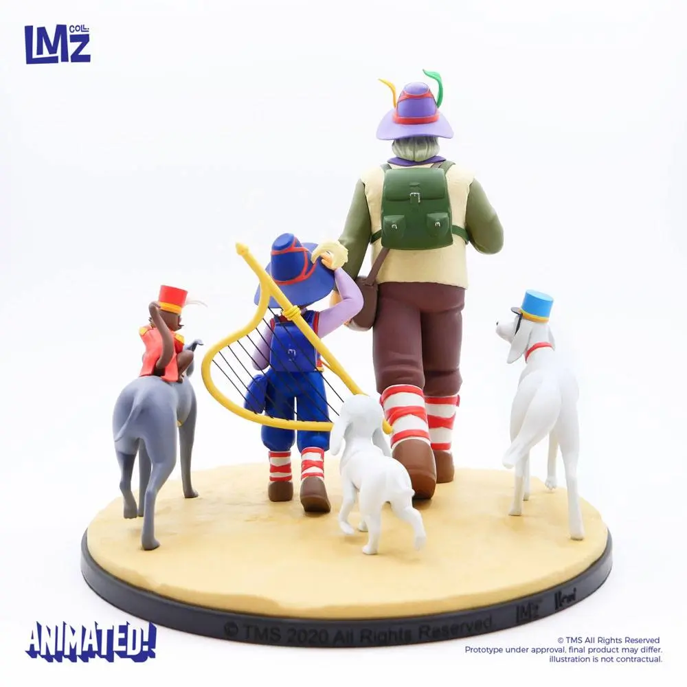 Nobody's boy: Remi Remi, Vitalis, Dolce, Zerbino &amp; Joli-Coeur szobor figura22 cm termékfotó