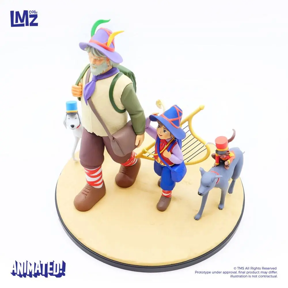 Nobody's boy: Remi Remi, Vitalis, Dolce, Zerbino &amp; Joli-Coeur szobor figura22 cm termékfotó