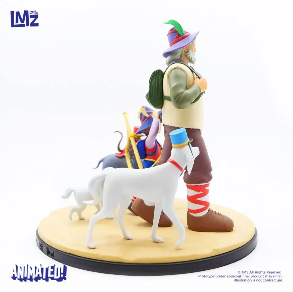 Nobody's boy: Remi Remi, Vitalis, Dolce, Zerbino &amp; Joli-Coeur szobor figura22 cm termékfotó