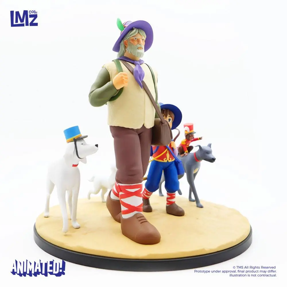 Nobody's boy: Remi Remi, Vitalis, Dolce, Zerbino &amp; Joli-Coeur szobor figura22 cm termékfotó