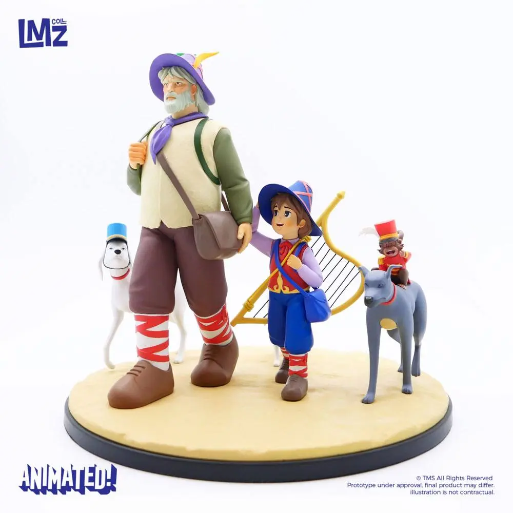Nobody's boy: Remi Remi, Vitalis, Dolce, Zerbino &amp; Joli-Coeur szobor figura22 cm termékfotó