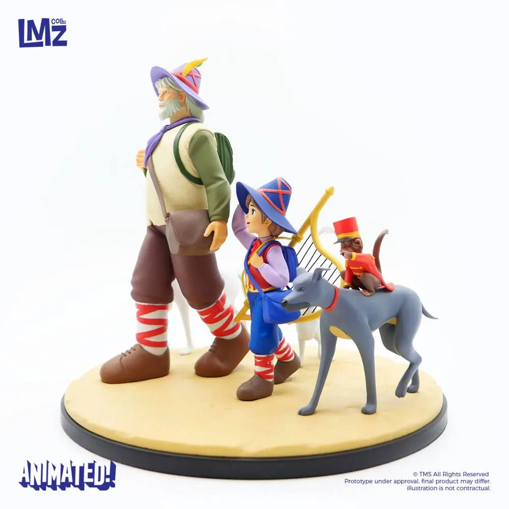 Nobody's boy: Remi Remi, Vitalis, Dolce, Zerbino &amp; Joli-Coeur szobor figura22 cm termékfotó