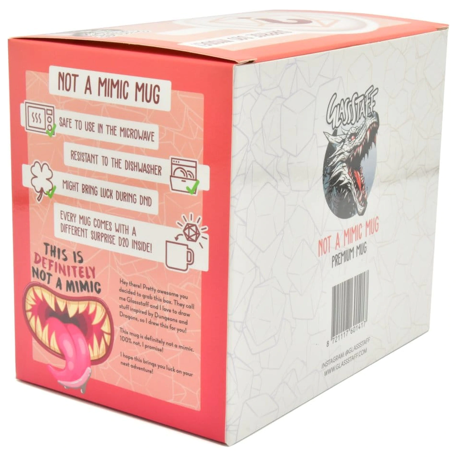 Not a Mimic ajándékcsomag bögre & dobókocka D20 termékfotó