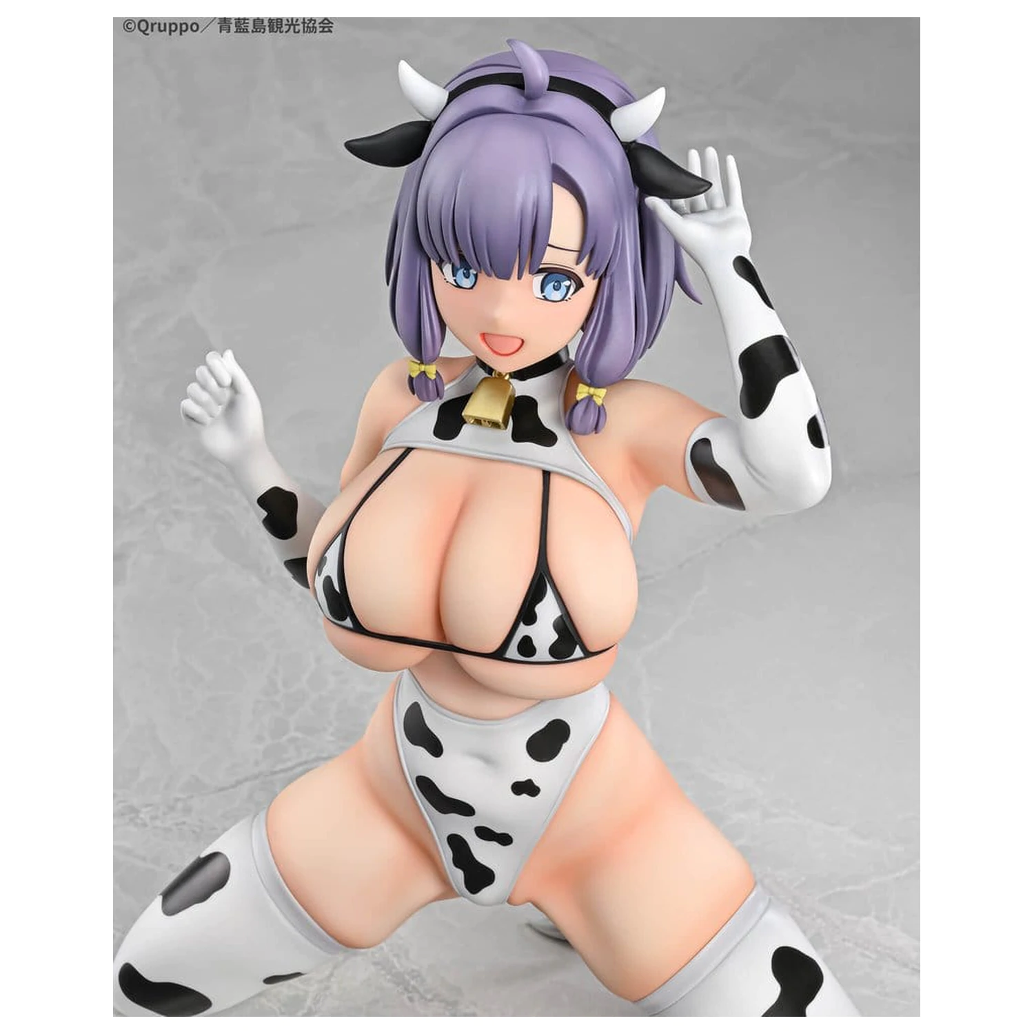 Nukitashi The Animation 1/5 Misaki Hotori Cow print costume PVC szobor figura 22 cm termékfotó