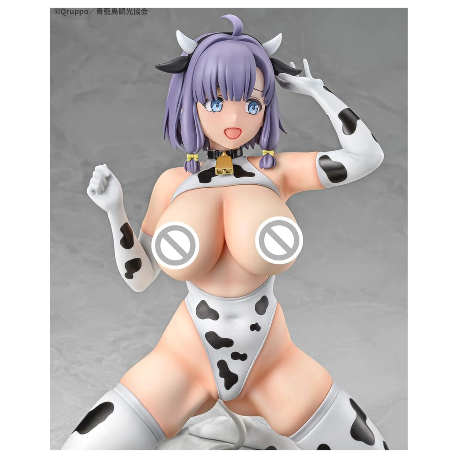 Nukitashi The Animation 1/5 Misaki Hotori Cow print costume PVC szobor figura 22 cm termékfotó