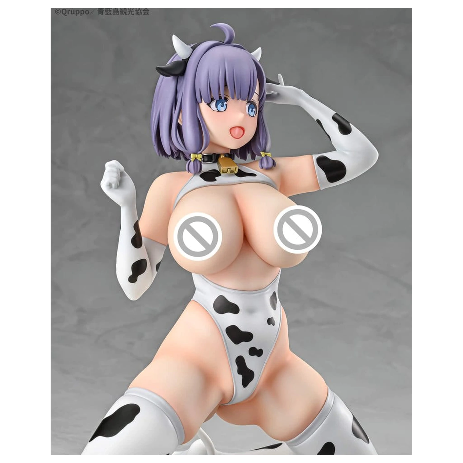 Nukitashi The Animation 1/5 Misaki Hotori Cow print costume PVC szobor figura 22 cm termékfotó