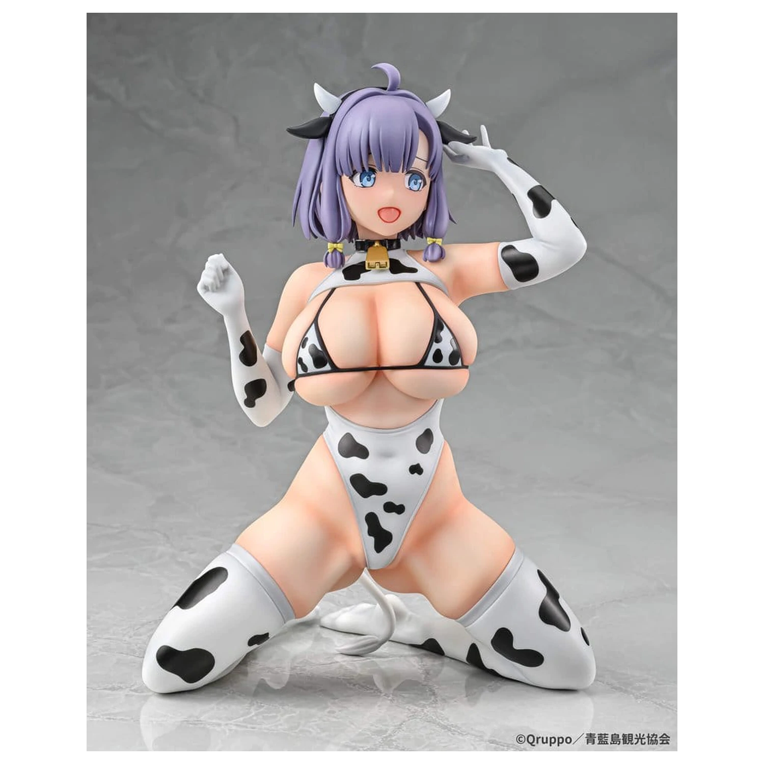 Nukitashi The Animation 1/5 Misaki Hotori Cow print costume PVC szobor figura 22 cm termékfotó