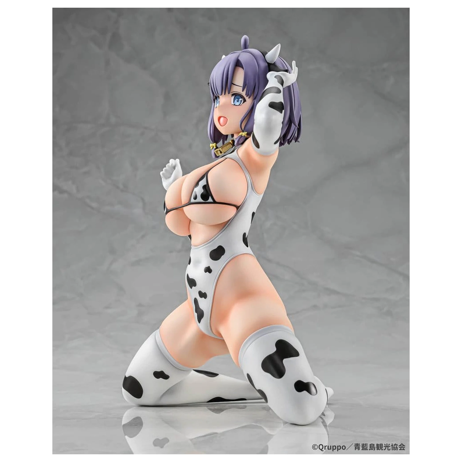 Nukitashi The Animation 1/5 Misaki Hotori Cow print costume PVC szobor figura 22 cm termékfotó