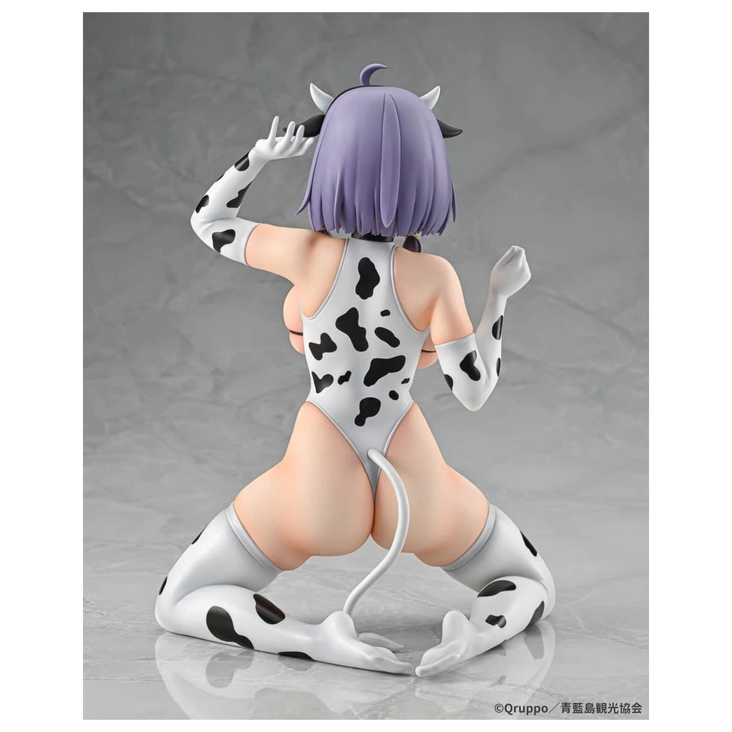Nukitashi The Animation 1/5 Misaki Hotori Cow print costume PVC szobor figura 22 cm termékfotó