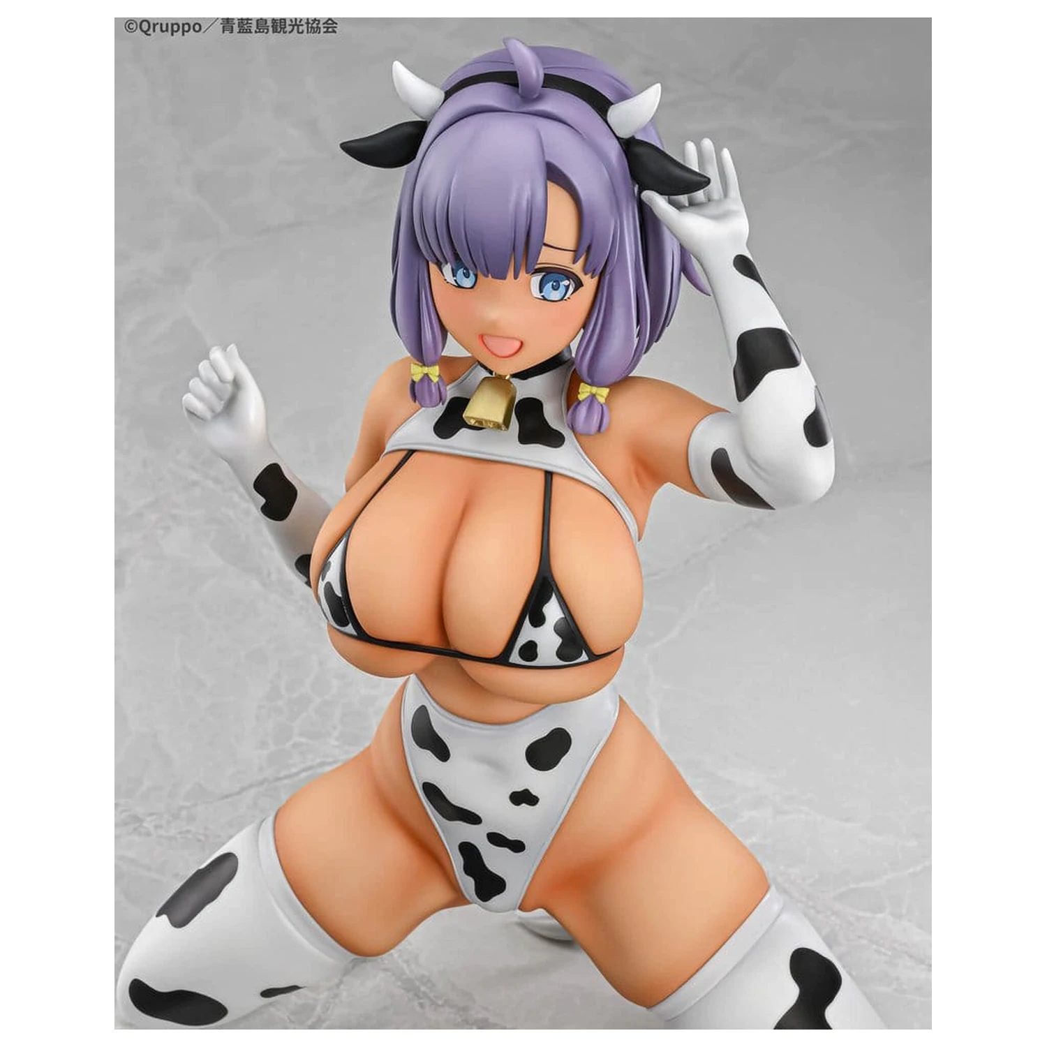 Nukitashi The Animation 1/5 Misaki Hotori Cow print costume Tanned Ver. PVC szobor figura 22 cm  termékfotó