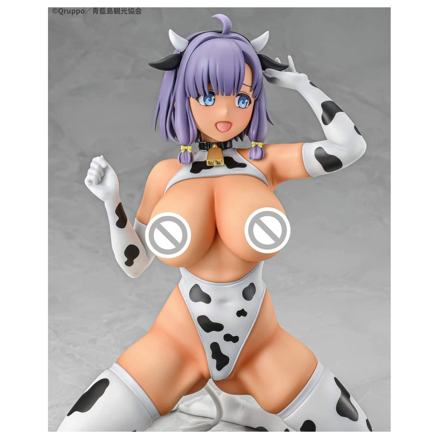 Nukitashi The Animation 1/5 Misaki Hotori Cow print costume Tanned Ver. PVC szobor figura 22 cm  termékfotó