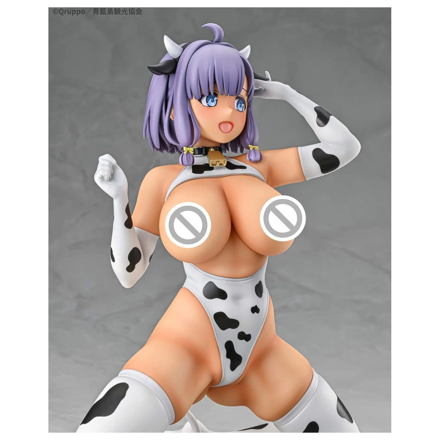 Nukitashi The Animation 1/5 Misaki Hotori Cow print costume Tanned Ver. PVC szobor figura 22 cm  termékfotó