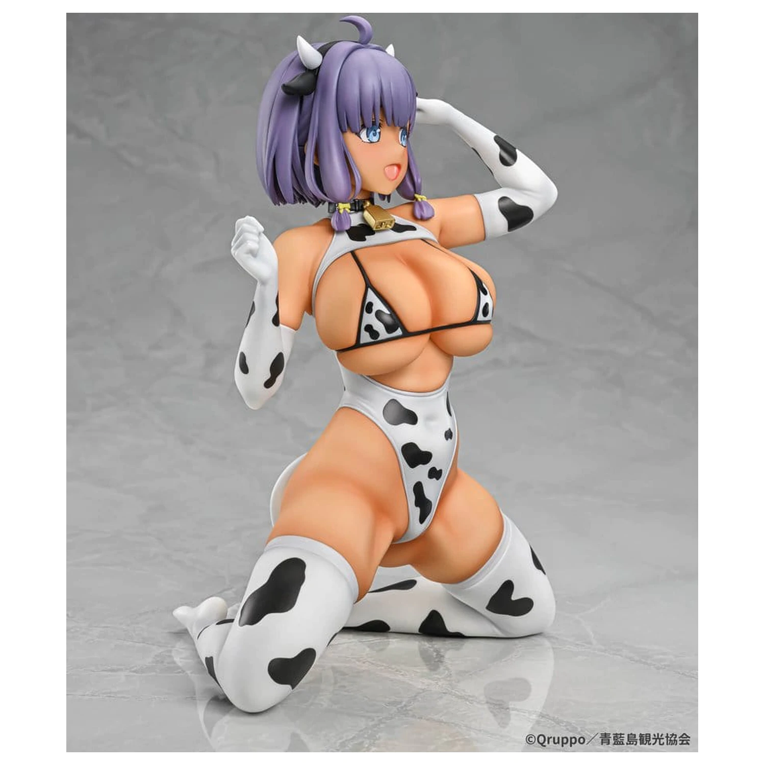 Nukitashi The Animation 1/5 Misaki Hotori Cow print costume Tanned Ver. PVC szobor figura 22 cm  termékfotó