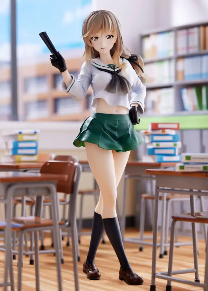 Oarai Girls High 1/7 Chiyo Shimada PVC szobor figura 25 cm termékfotó