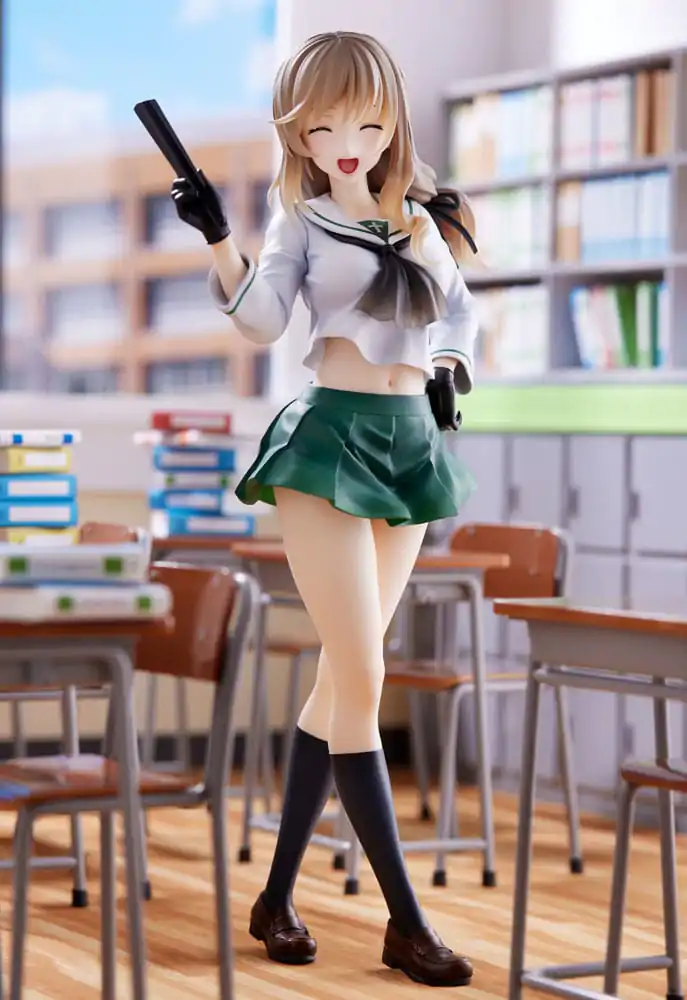 Oarai Girls High 1/7 Chiyo Shimada PVC szobor figura 25 cm termékfotó