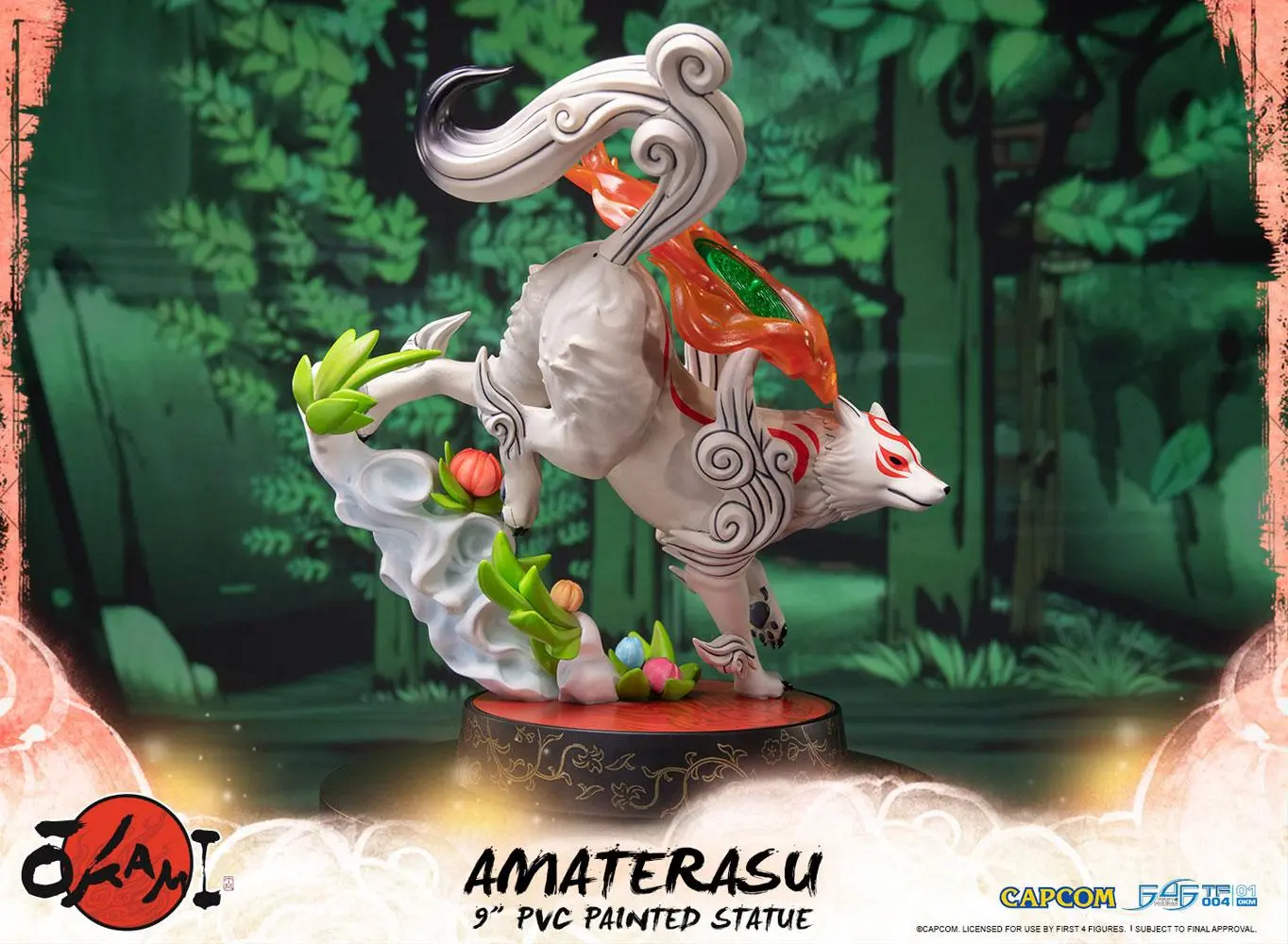 Okami Amaterasu PVC szobor figura 22 cm termékfotó