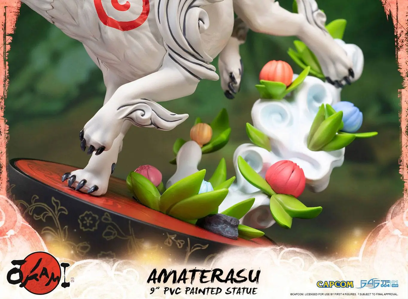 Okami Amaterasu PVC szobor figura 22 cm termékfotó