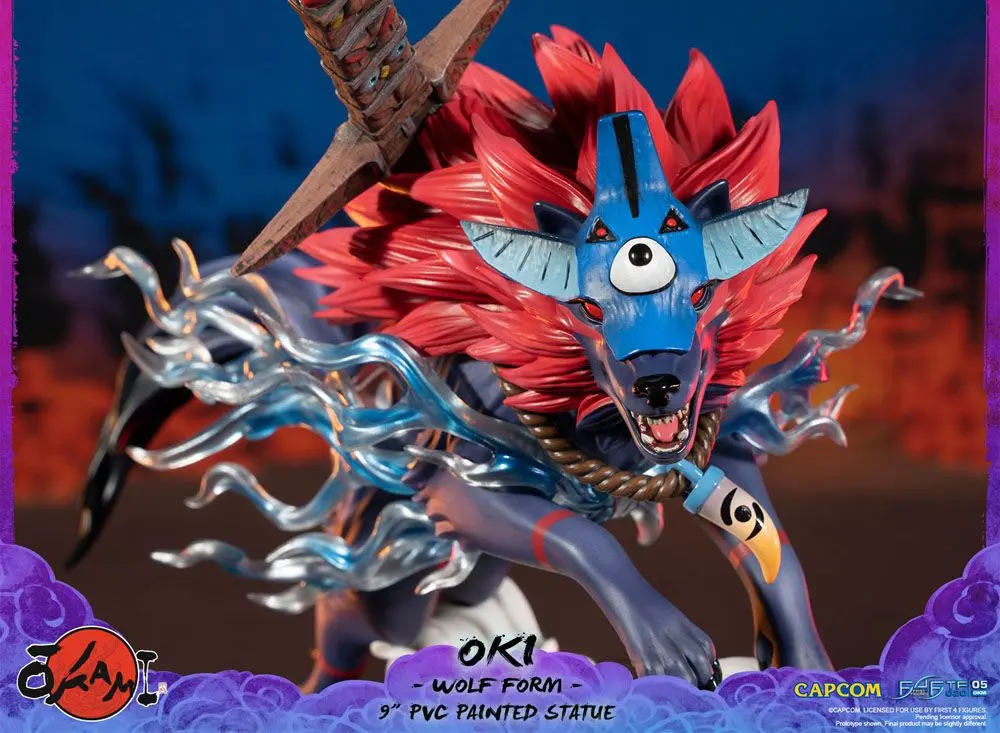 Okami Oki (Wolf Form) PVC szobor figura 21 cm termékfotó