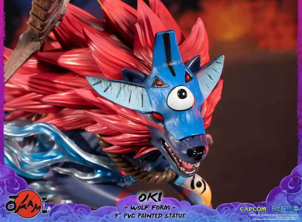 Okami Oki (Wolf Form) PVC szobor figura 21 cm termékfotó